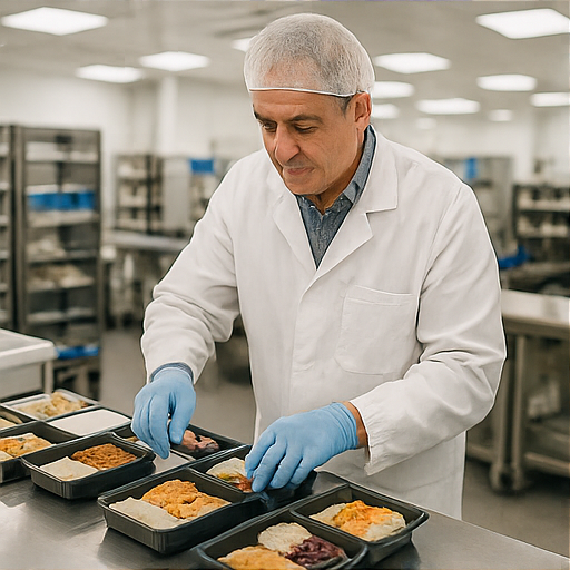 Préparateur de plateaux repas